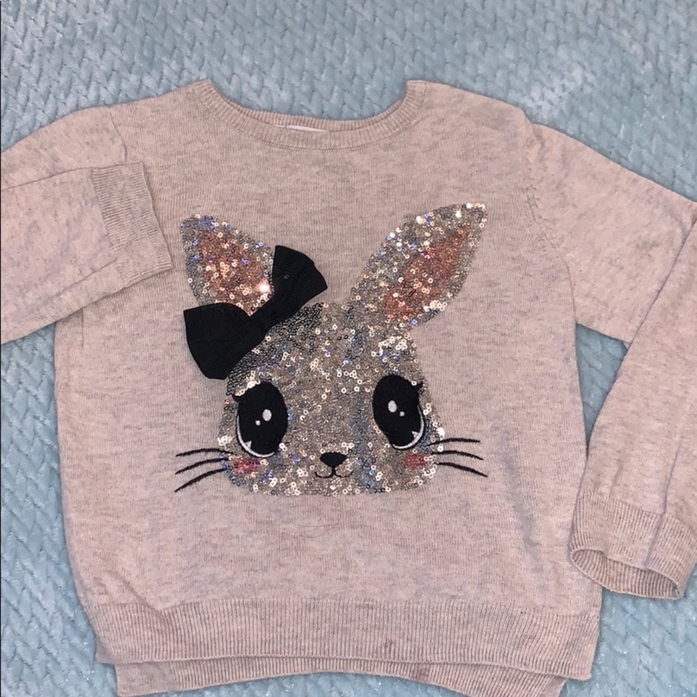 Toddler sequence bunny sweater